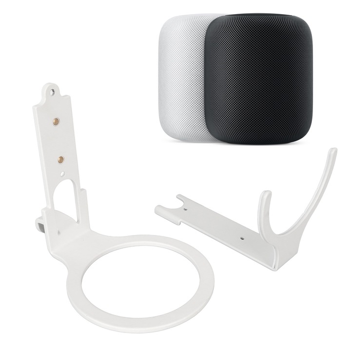 Jormftte fali hangszórótartó, fém, 17x10x10cm, HomePod 2. generációhoz, egyszerű telepítés, helytakarékos