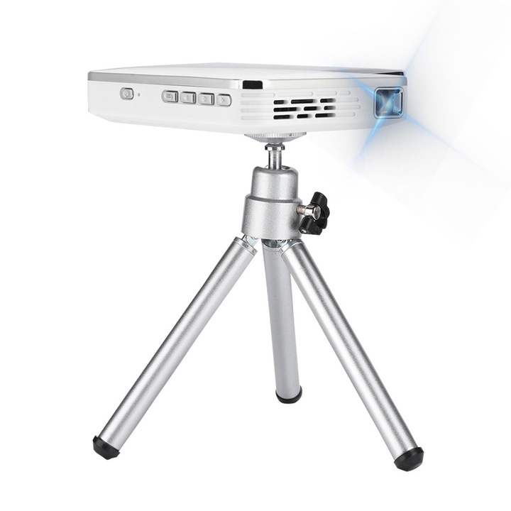 Jormftte mini videoprojektor, 2000 lm, 854x480 felbontás, 30-100 hüvelykes vetítés, fehér