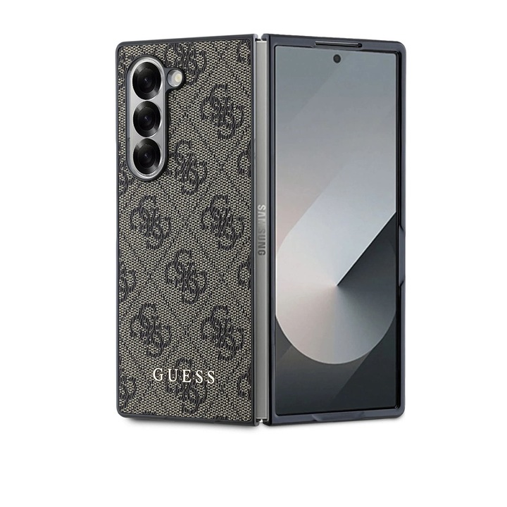 Husa pentru Samsung Galaxy Z Fold 6 cu Guess - Hardcase 4G Series - maro