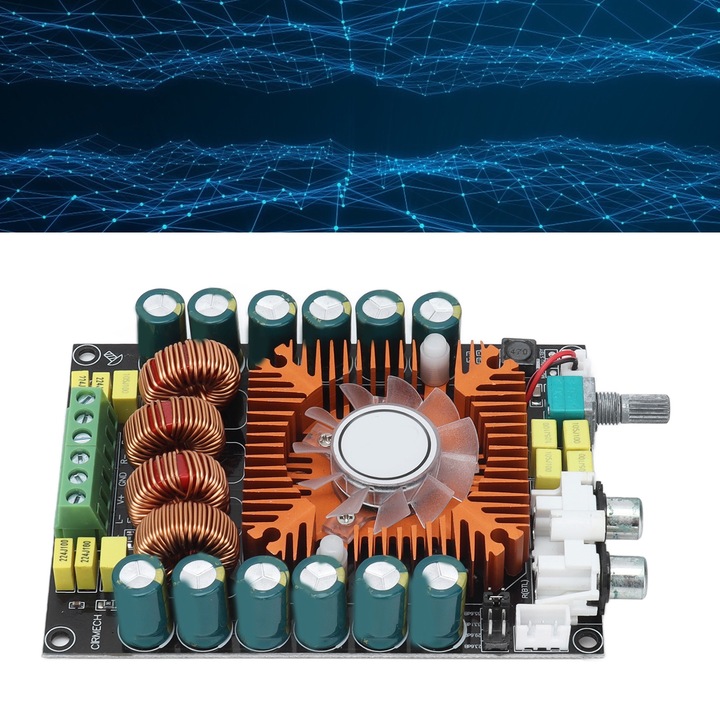 Jormftte 160W+160W digitális erősítő kártya, BTL támogatás, 12V-32V