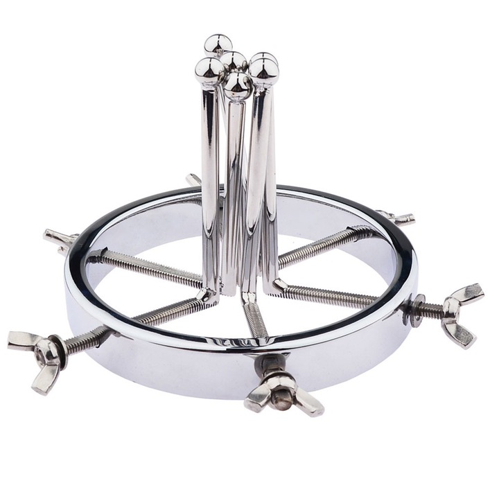 Plug anal metal, Mmgoqqt, dilatator vaginal, 4.76 inch, 121 mm, 8 mm, 11 mm, set 1 buc.