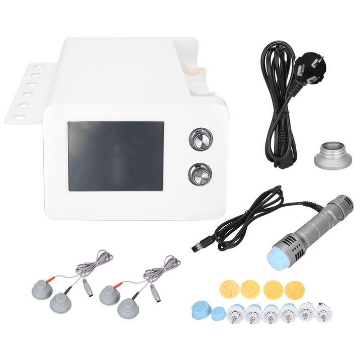 Aparat de terapie cu unde de șoc Jormftte, masaj profund, pentru dureri, 39x31x20cm, 180W