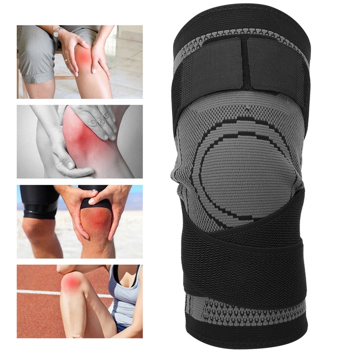 Jormftte térdvédő, spandex, 27x17.5x15.5cm, izomtámogatás, sérülések megelőzése