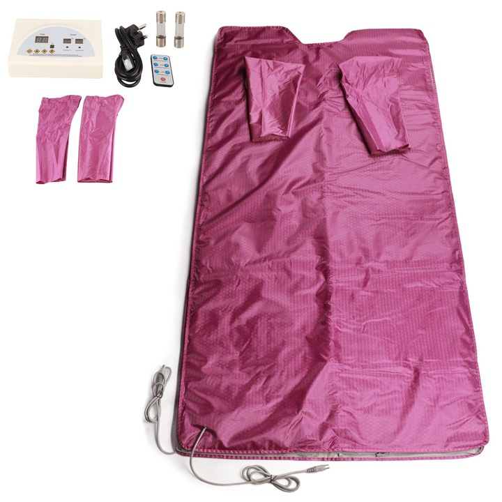 Jormftte szaunatakaró, infravörös, lila, 180x80cm, 730W, távirányítóval