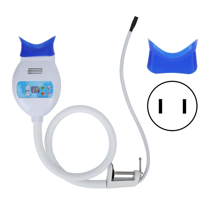 Jormftte 8 LED-es fogfehérítő lámpa, hajlékony cső, hideg fény, 100-240V