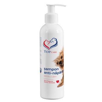 Sampon pentru caini anti-naparlire, TopCare, 250 ml Sampon pentru caini anti-naparlire, TopCare, 250 ml