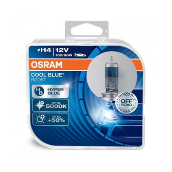 Bec Osram H4 100/90W 12V Cool Blue BOOST 62193CBB OFF ROAD 2buc/set Bec Osram H4 100/90W 12V Cool Blue BOOST 62193CBB OFF ROAD 2buc/set