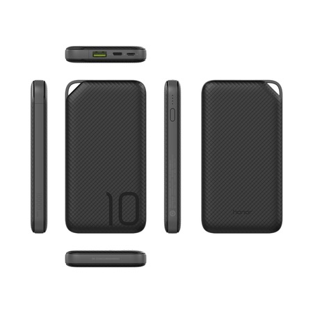 Huawei AP08Q külső akkumulátor, 10 000 mAh, 2A, Quick Charge, Fekete