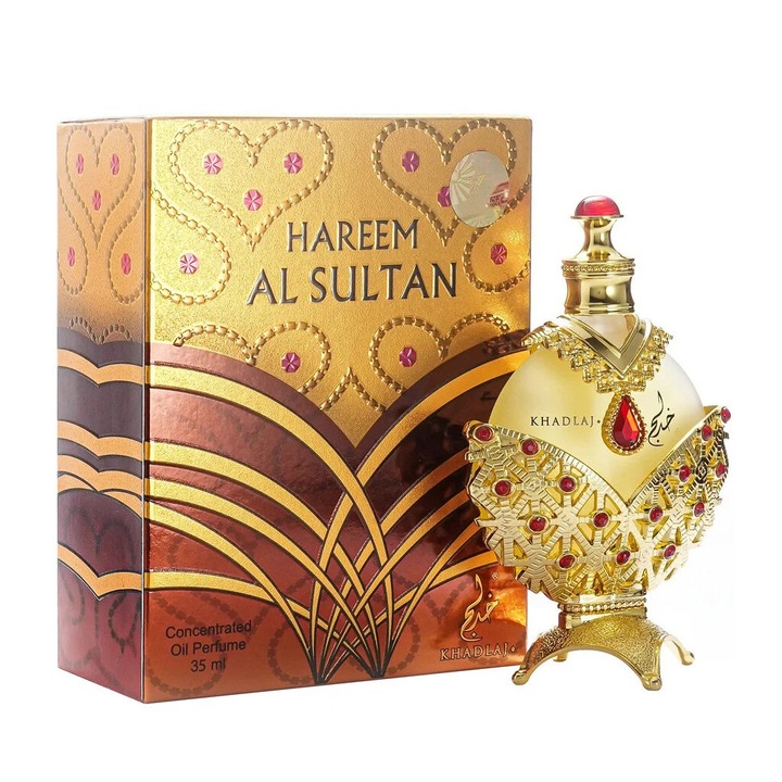 Khadlaj Hareem Al Sultan Gold унисекс парфюм 35 ml, ориенталски нотки, елегантен флакон