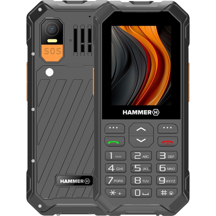 Смартфон HAMMER 6 LTE, 48MB, 128MB, Black