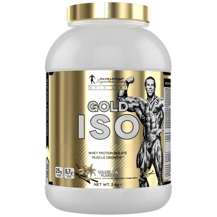 Хранителна добавка Kevin Levrone Gold Iso Whey Whey Protein Isolate, Ванилия, 2000 грама