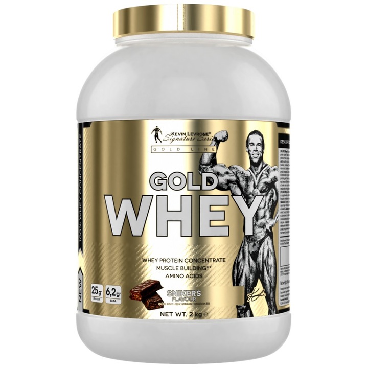 Supliment alimentar, KEVIN LEVRONE, Gold Line/Gold Whey, Snickers, 2000 grame