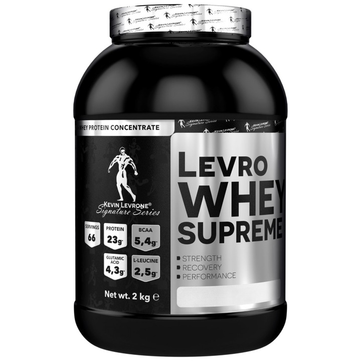 Supliment alimentar Kevin Levrone LevroWhey Supreme / 100% proteina din zer, cafea Frappe, 2000 grame