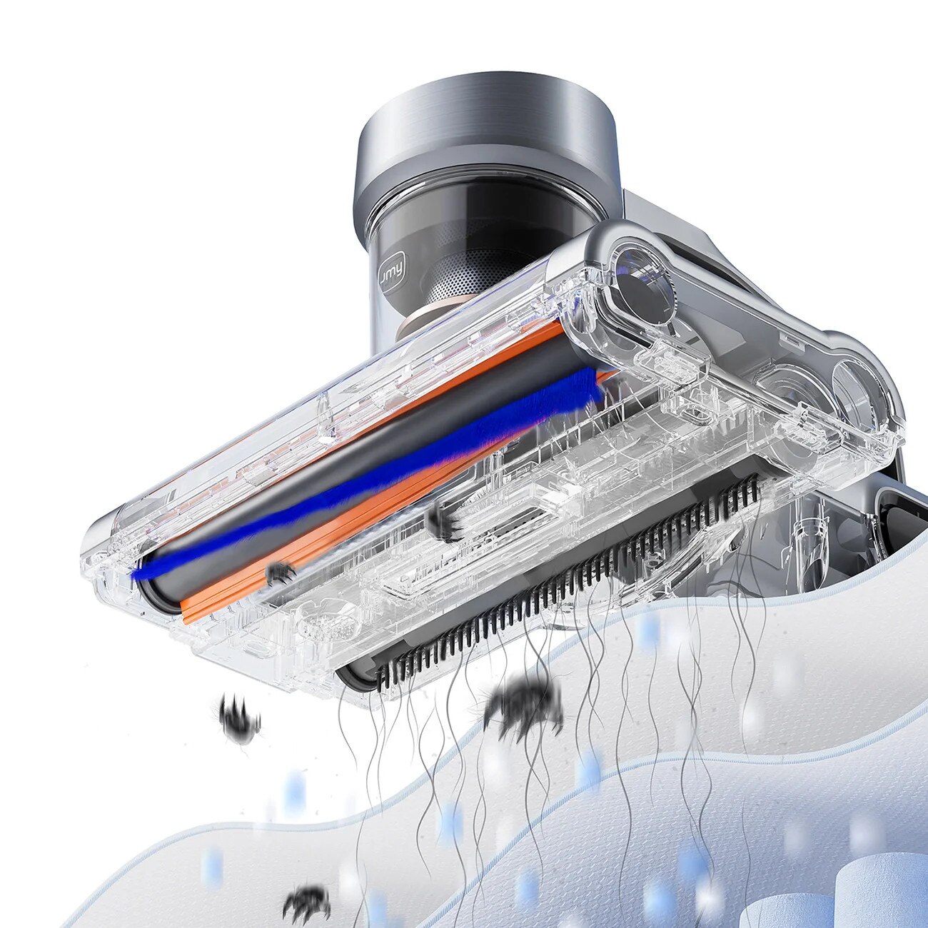 Aspirator pentru acarieni Jimmy BX7, 600W, 15 kPa, Filtrare in 6 trepte, Functie Tupane, Gri