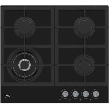 Plita incorporabila Beko HILW64225S, Gaz, 4 Arzatoare, Arzator Wok, 60 cm, Sticla neagra Plita incorporabila Beko HILW64225S, Gaz, 4 Arzatoare, Arzator Wok, 60 cm, Sticla neagra