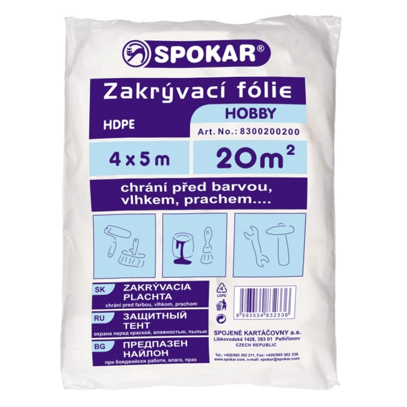 Folie protectie Spokar, 4x5 m