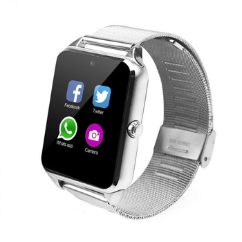 Smartwatch Aipker Z60-silver, model 2017,cartela SIM,camera,notificari facebook,whatsApp,bratara metal Smartwatch Aipker Z60-silver, model 2017,cartela SIM,camera,notificari facebook,whatsApp,bratara metal