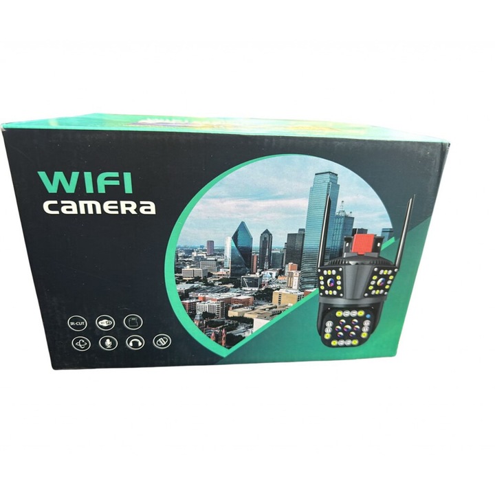 Тройна 4G камера за наблюдение, WIFI, Работи със SIM карта, 12 MP, Ultra HD
