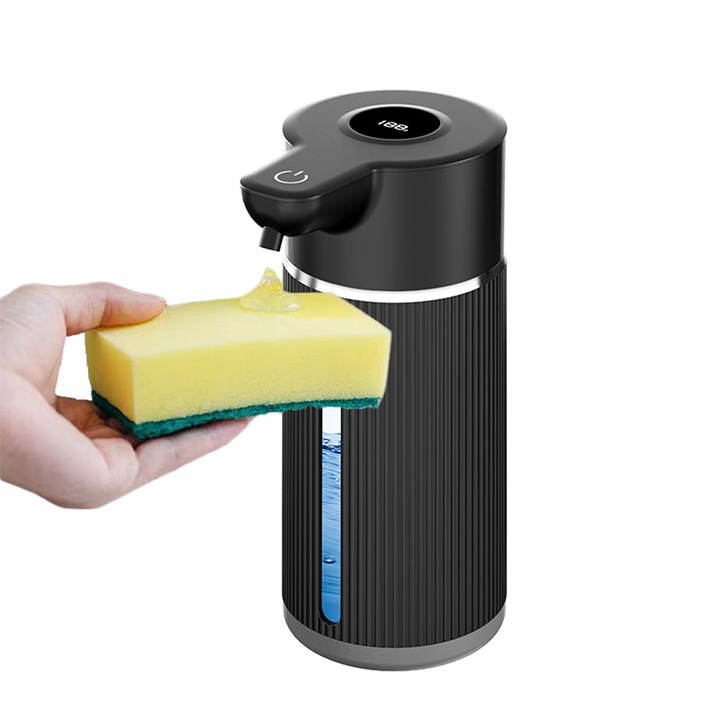 Автоматичен дозатор за сапун, обем за гъсти, рядки течности, пластмасов, цилиндричен