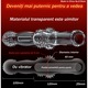 Extender penis vibratii, punctul G si stimularea orgasmului, vibratii puternice, material TPE, jucarii sexuale, Impermeabil, silentios, transparent, 24.5cm