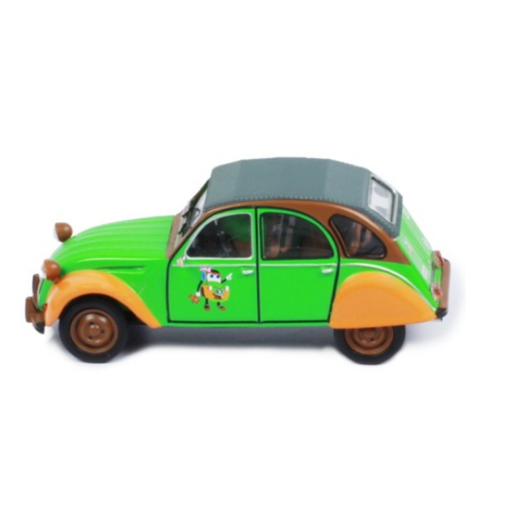 Citroen 2 CV modell, zöld, IXO 1/43