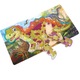 Puzzle 3D dinozaur Stegozaur, Lemn, 40 x 22.5 cm, Multicolor
