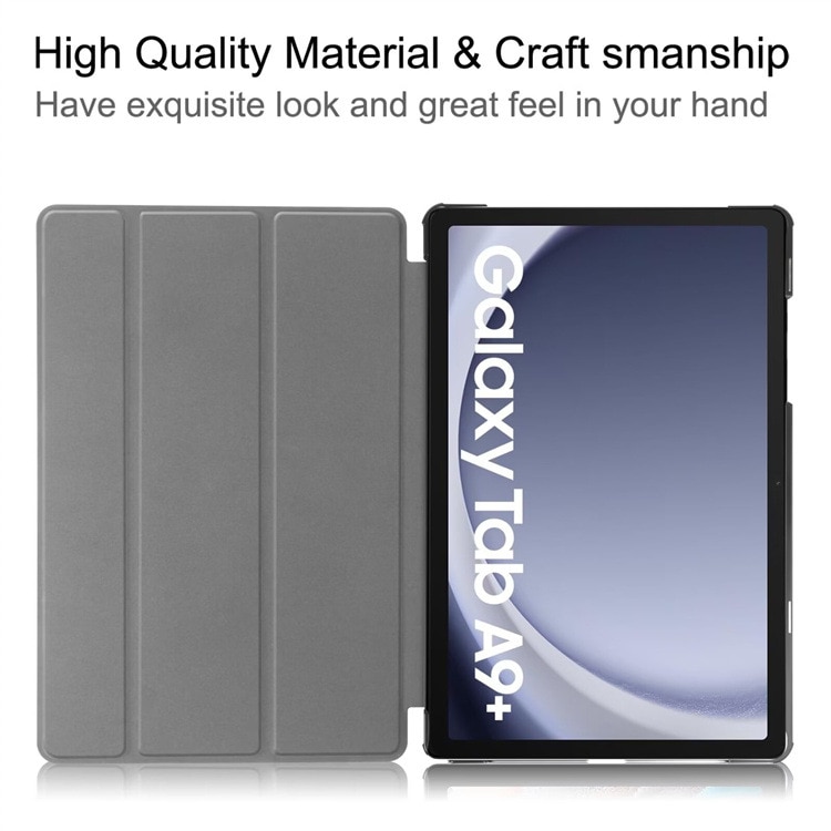 Husa de protectie tableta pentru Samsung Galaxy Tab A9 Plus, 11 inchi, 2023, cu protectie automata de somn, VIENOD, Negru