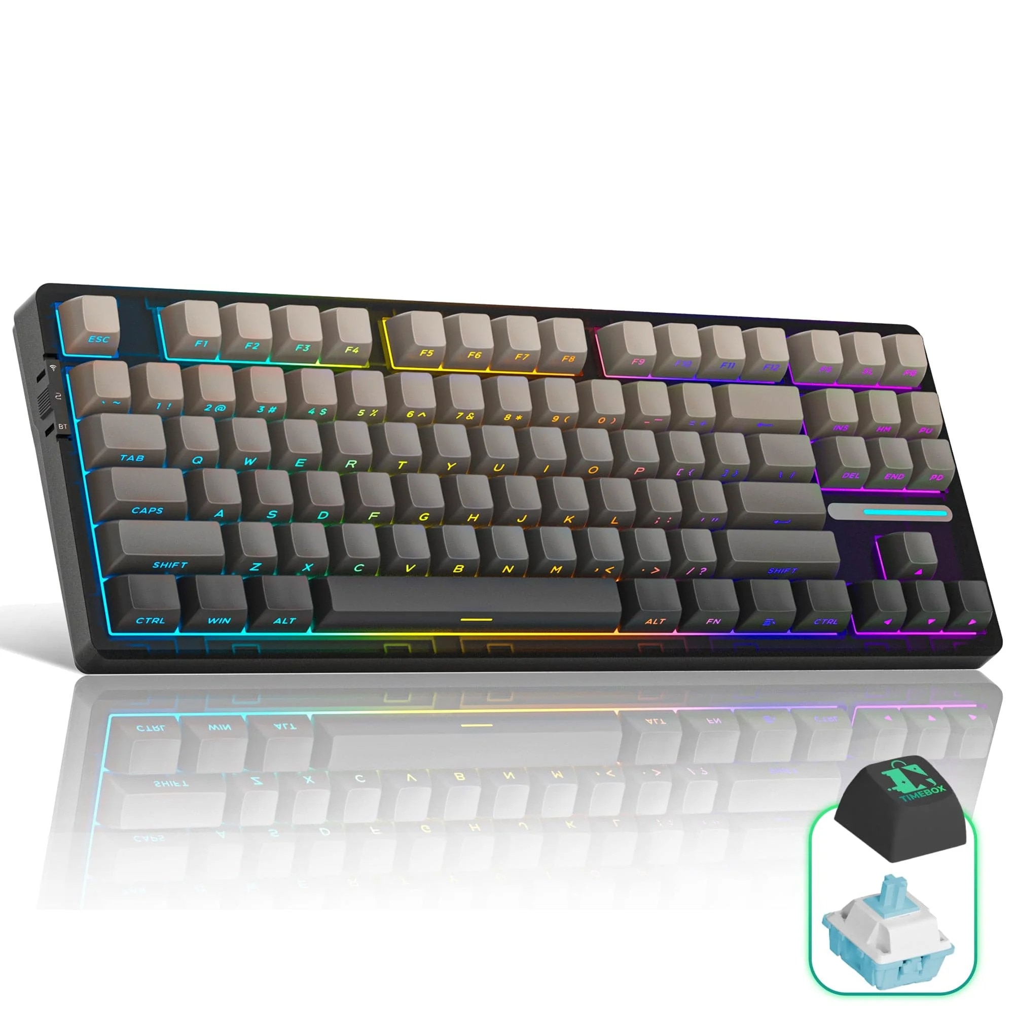 M♡Y Kit tastatura mecanica 68 taste, longziming, wireless 2.4G, layout