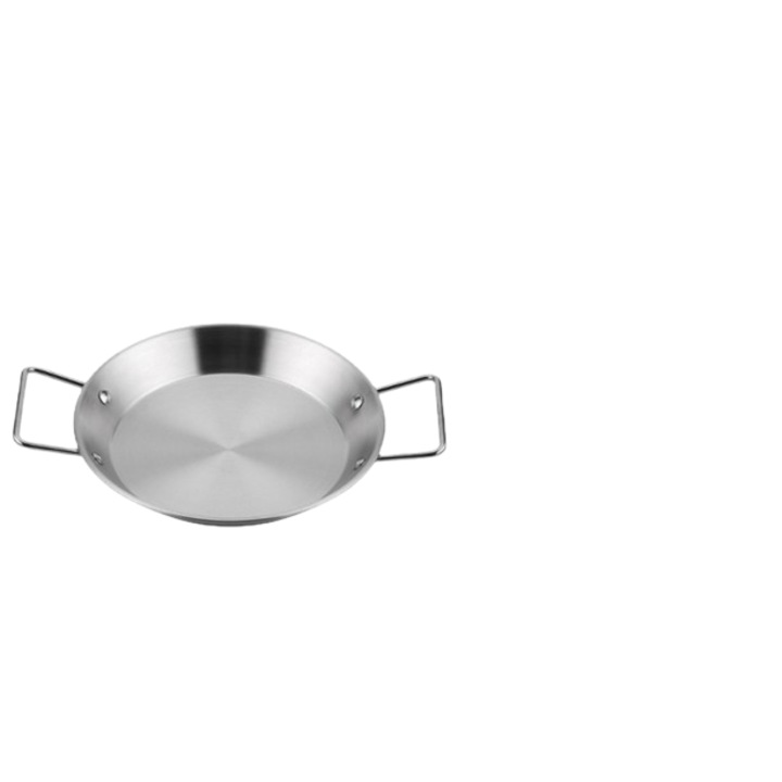 Голям тиган с 2 дръжки, диаметър 28см, неръждаема стомана, Blusmart, идеален за паеля