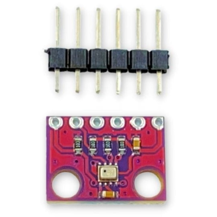Modul senzor de temperatura si presiune, BMP280, masurare, compatibil, 15 mm x 10 mm, Rosu