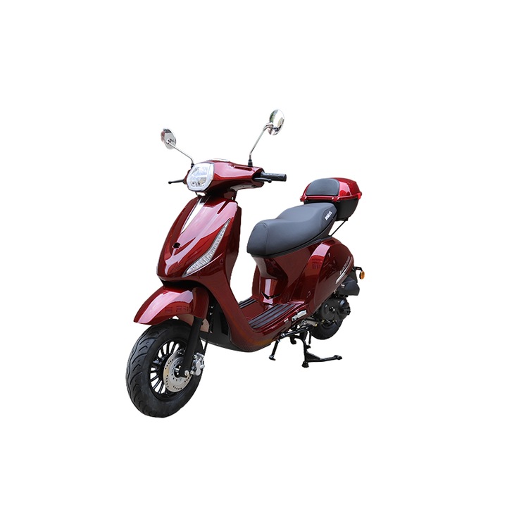 Scuter motor benzina, 49cc, model Barceloneta - rosu