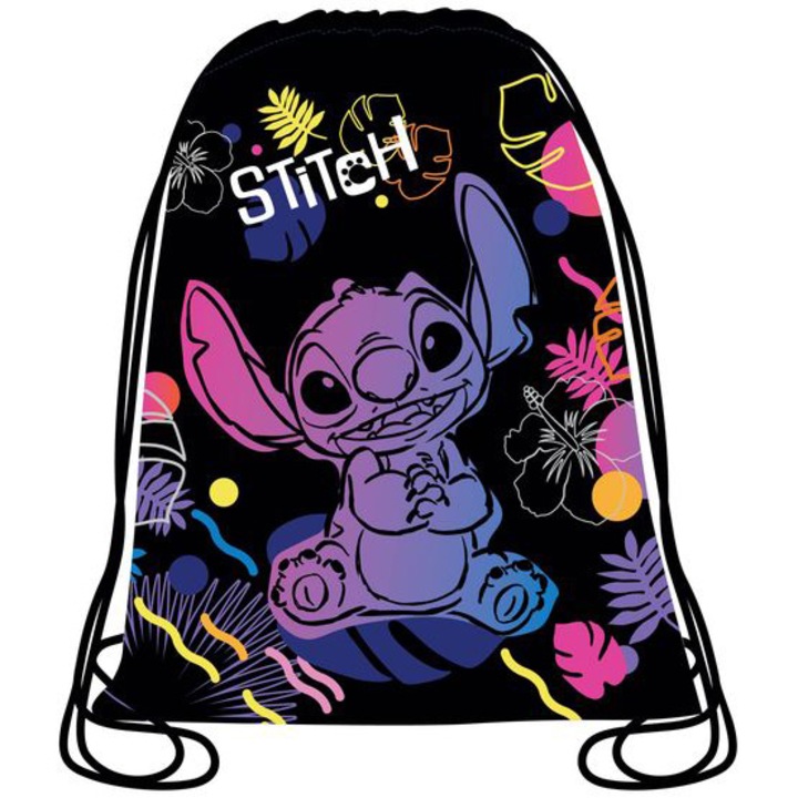 Sac sport, Coolpack Stitch, 33 x 43 cm, Negru