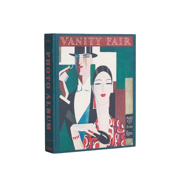Album foto Printworks, Vanity Fair-March 1927 Cover, 33 x 27 cm, coperta eleganta tip carte, 60 de poze 10 x 15 cm, 30 pagini, verde
