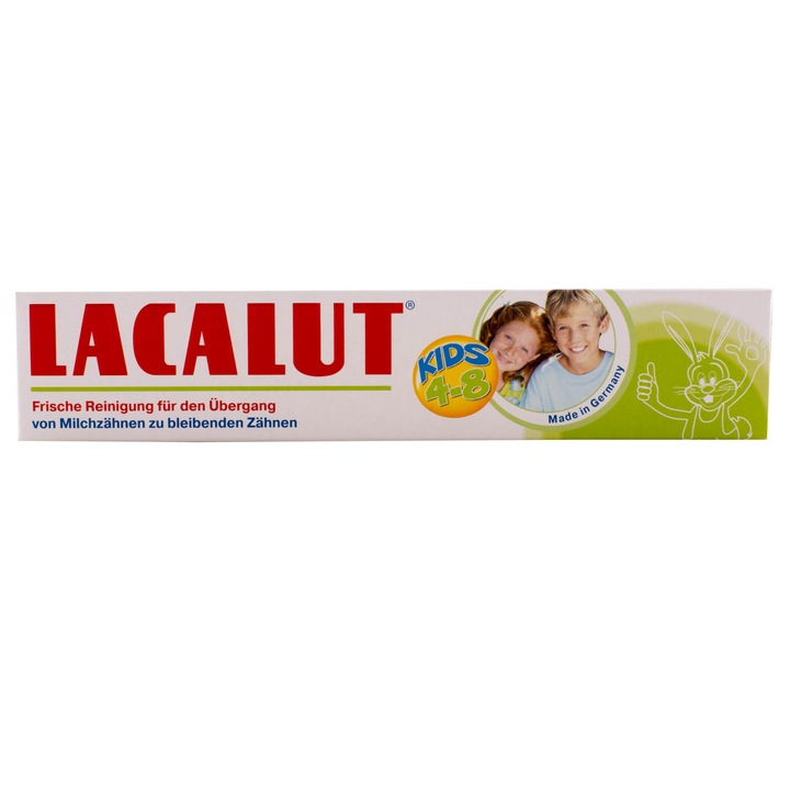 Lacalut Kids fogkrém, 4-8 éves korig, 50 ml