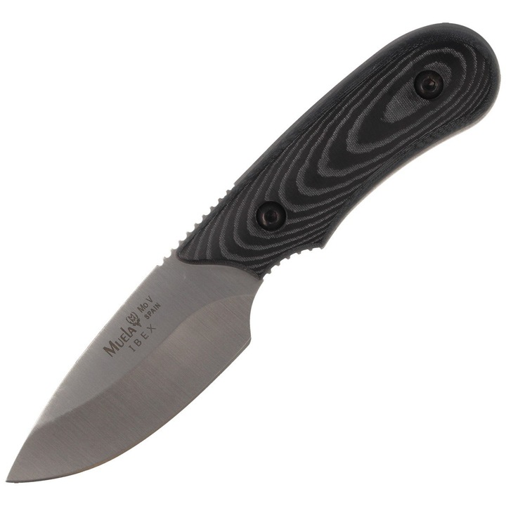 Cutit Muela Full Tang Black Micarta, Satinate X50CrMoV15 (IBEX-8M)