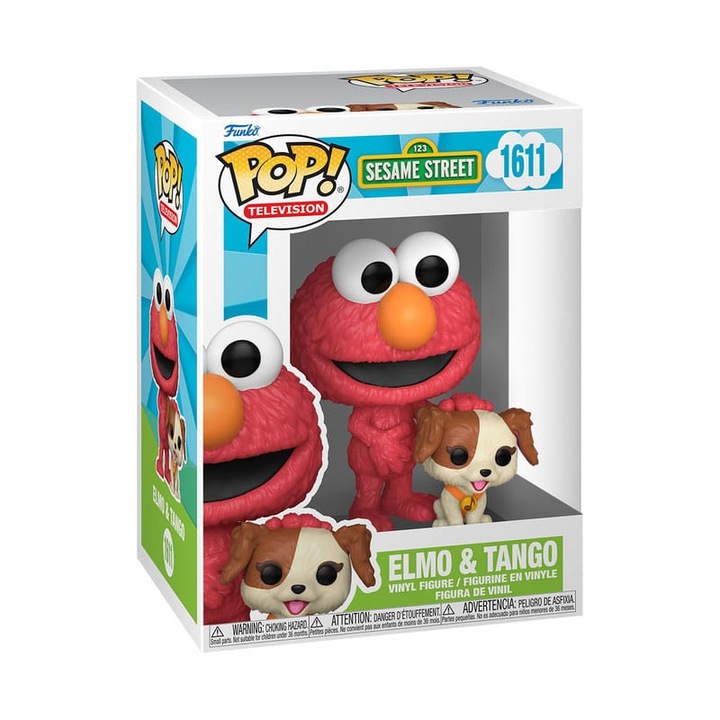 Комплект от 2 фигурки Funko POP Sesame Street Elmo & Tango, 10см