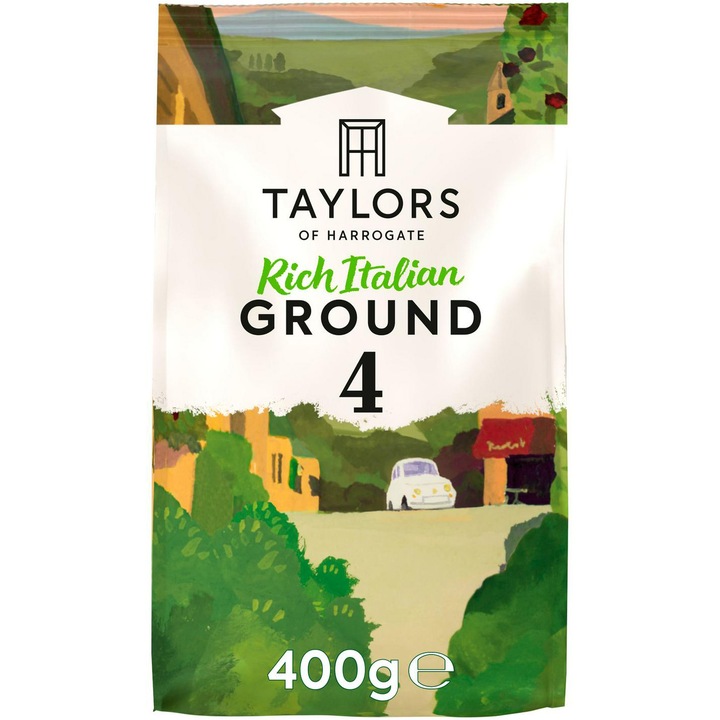 Őrölt kávé, Rich Italian, Taylors of Harrogate, 100% Arabica, 400 g