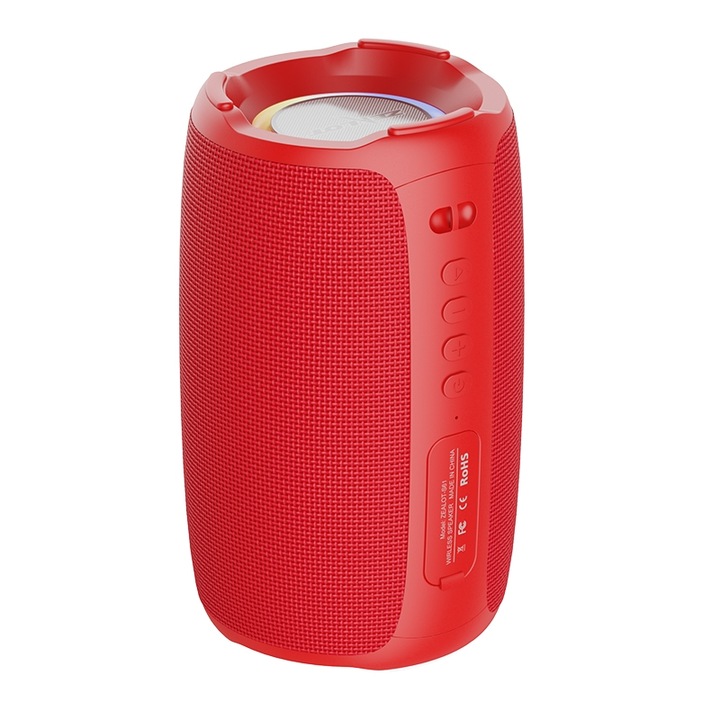 Boxa portabila Zealot S32 Max, 20W, Bluetooth 5.0, Lumini RGB, albastru