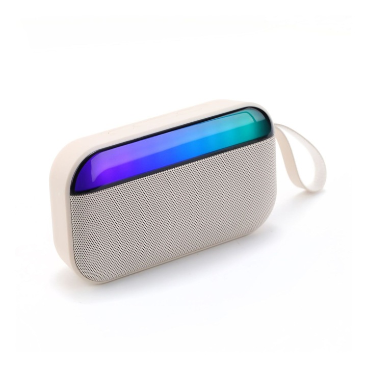 Boxa portabila A+ Retro 3D Stereo, Bluetooth 5.0, Subwoofer, Radio FM, Maro