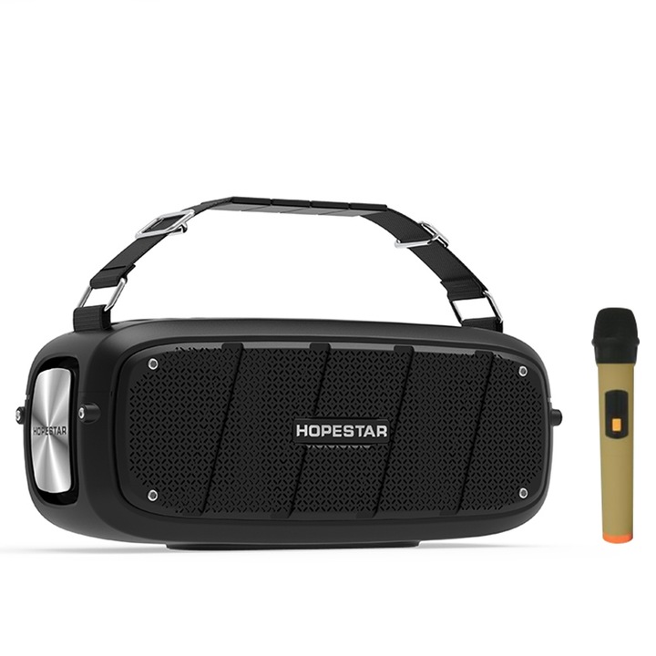Boxa portabila Hopestar A20 Pro TWS, Subwoofer, BT, Microfon, Power Bank, Hands-free, Negru