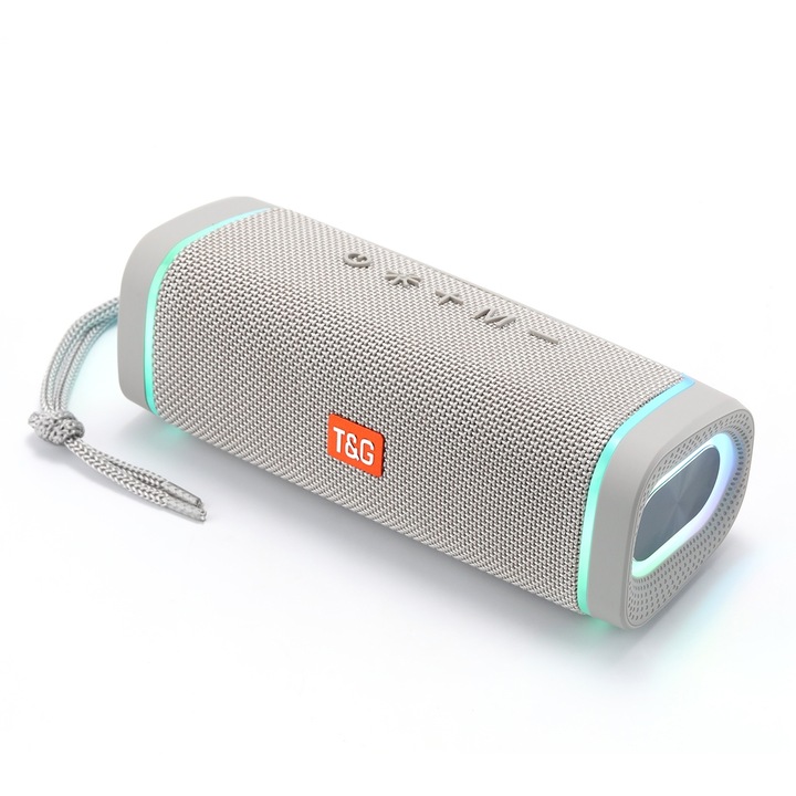 Boxa portabila A+ X10 Atomic, Bluetooth 5.0, Player vinyl retro, Mini stereo, Roz nordic