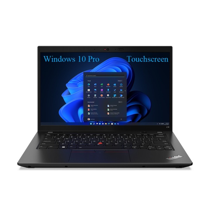 Lenovo ThinkPad L14 Gen 3 AMD Laptop, 14" FHD IPS 300nits Touch Screen, AMD Ryzen 5 PRO 5675U 6 magos, 32GB DDR4, 256 GB SSD m2 PCIe, AMD Radeon Graphics, Windows 10 Pro, 1.39 kg. Fekete