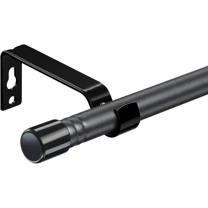 Galerie Metalica Extensibila Whimlets, Suport Reglabil, Negru, 76-226 cm