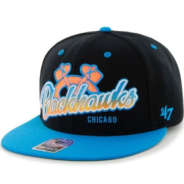 Sapca '47 Chicago Blackhawks, negru/bleu