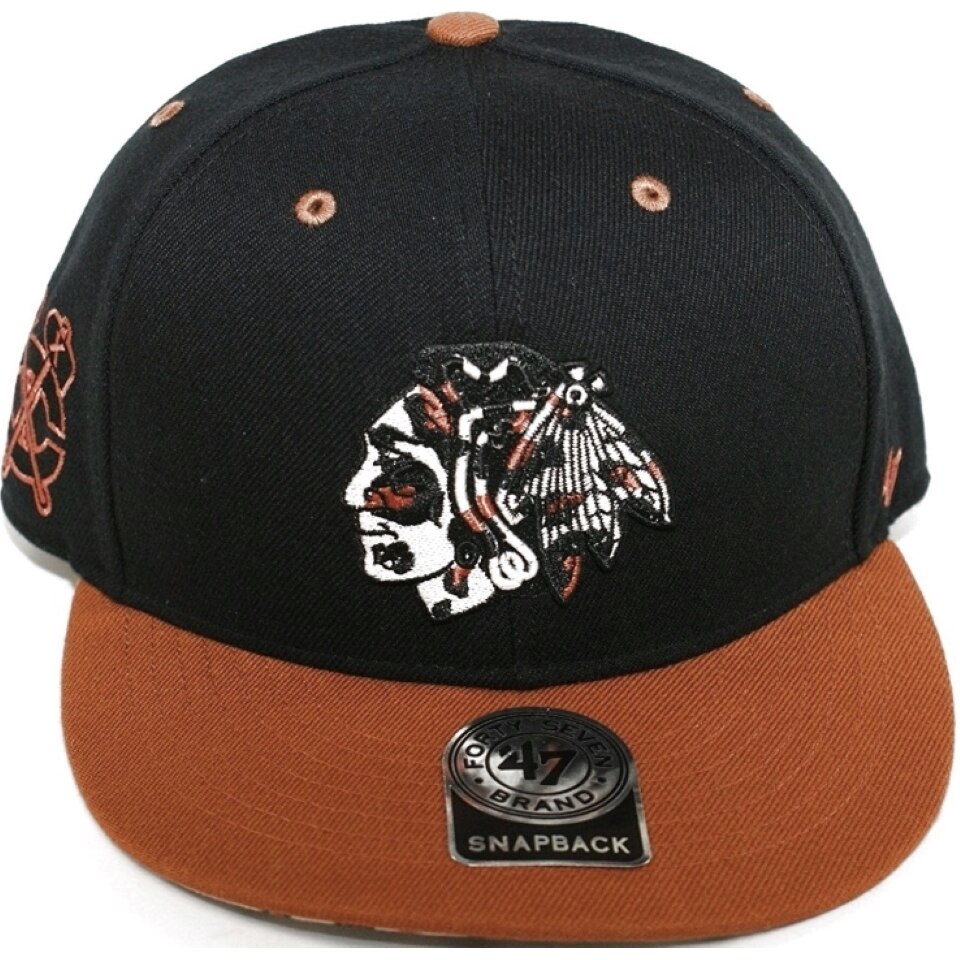 Sapca '47 Chicago Blackhawks, negru/maro