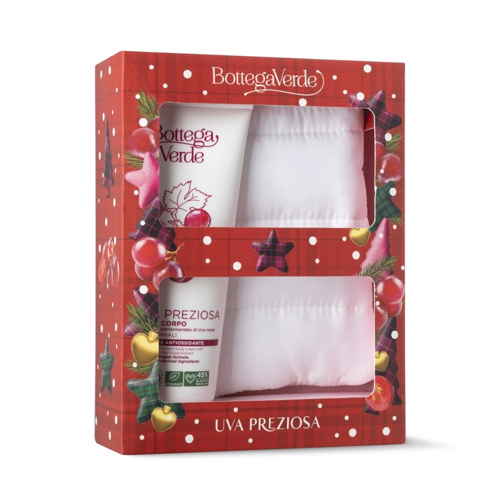 Testhidratáló ajándékkészlet vörös szőlő kivonattal - Uva Preziosa, 200 ML, Bottega Verde