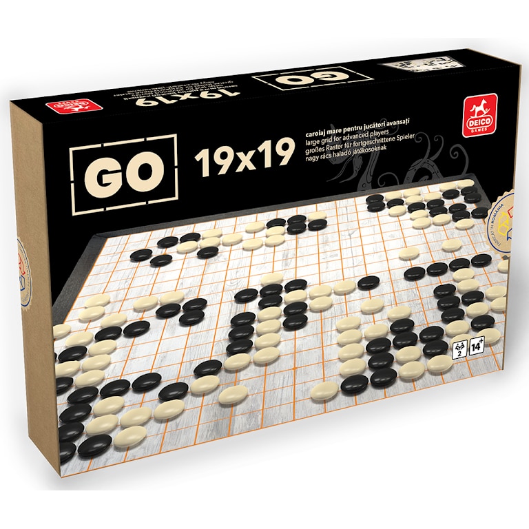 Joc de societate Deico Games, GO caroiaj, 19x19 cm, 362 pietre