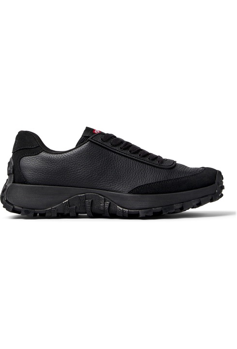 Camper, Pantofi sport Drift Trail cu insertii din piele intoarsa, Negru/Galben