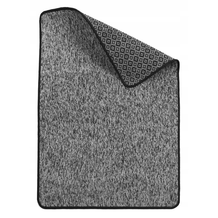 Covor, Elsimone, 120 x 120 cm, Compatibil Cu Incalzirea Prin Pardoseala, Antistatic, Compozitie 100% Pp, Antiderapant, Grafit, Estetica si functionalitate