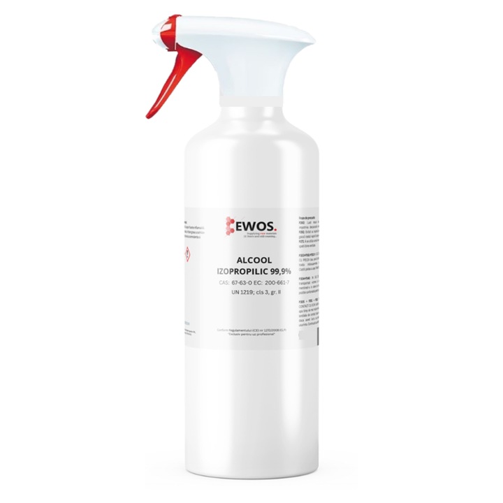 Spray Alcool Izopropilic pur 99, 9% 0.5L detailing, electrotehnica